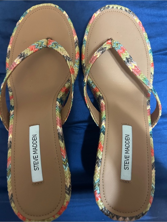 Steve Madden Shoes - Steve Madden Multicolor Braided Flip Flop Sandals